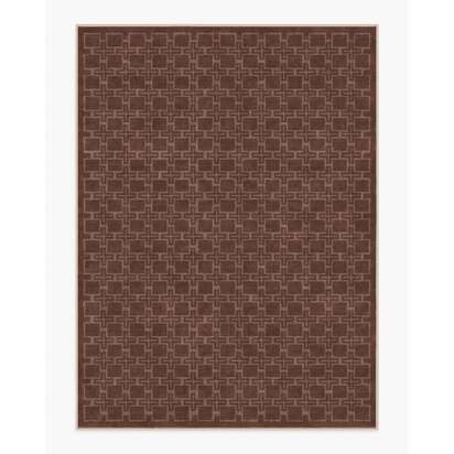 Fletcher Rust Flatwoven Rug - 275 x 365 cm - Rug + Cushioned Pad System