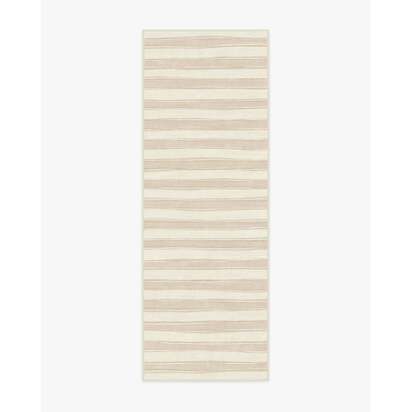 Marin Neutral Flatwoven Rug - 75 x 215 cm - Rug + Pad System