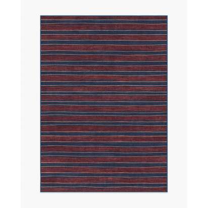 Marin Red Flatwoven Rug - 150 x 215 cm - Rug + Pad System
