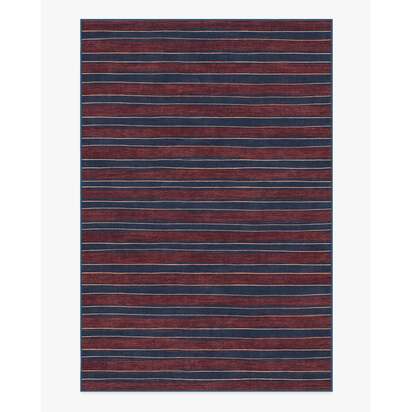 Marin Red Flatwoven Rug - 185 x 275 cm - Rug + Pad System