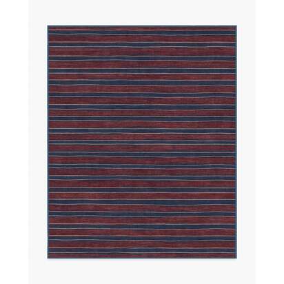 Marin Red Flatwoven Rug - 245 x 305 cm - Rug + Pad System