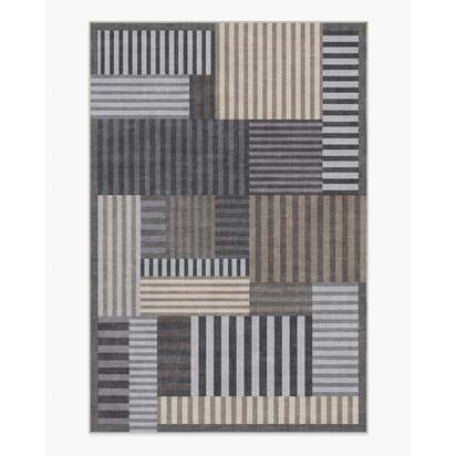 Maritime Grey Flatwoven Rug - 185 x 275 cm - Rug + Pad System