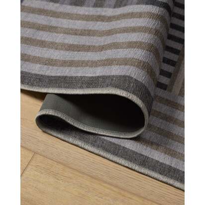 Maritime Grey Flatwoven Rug - 185 x 275 cm - Rug + Pad System