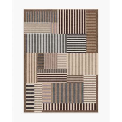 Maritime Neutral Flatwoven Rug - 150 x 215 cm - Rug + Cushioned Pad System