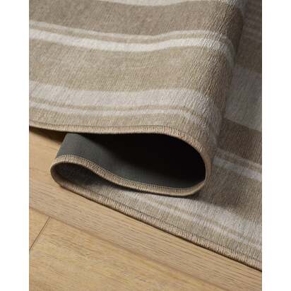 Naia Neutral Flatwoven Rug - 60 x 90 cm - Rug + Pad System