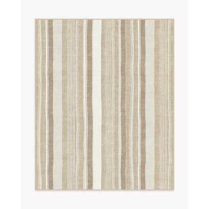 Naia Neutral Flatwoven Rug - 245 x 305 cm - Rug + Cushioned Pad System