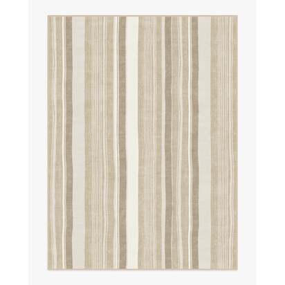 Naia Neutral Flatwoven Rug - 275 x 365 cm - Rug + Cushioned Pad System