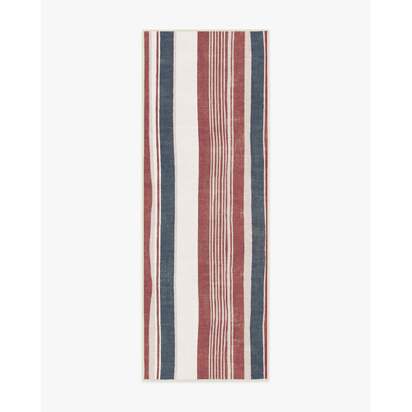 Naia Red Flatwoven Rug - 75 x 215 cm - Rug + Pad System