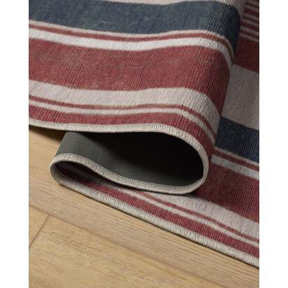 Naia Red Flatwoven Rug - 75 x 215 cm - Rug + Pad System