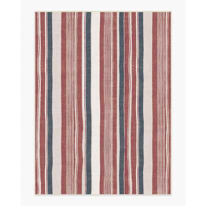Naia Red Flatwoven Rug - 275 x 365 cm - Rug + Pad System