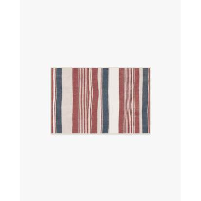 Naia Red Flatwoven Rug - 60 x 90 cm - Rug + Cushioned Pad System