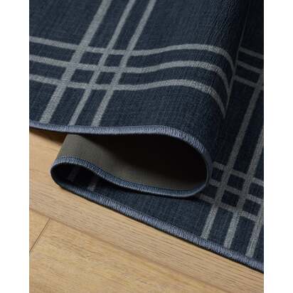 Pierre Navy Flatwoven Rug - 60 x 90 cm - Rug + Pad System