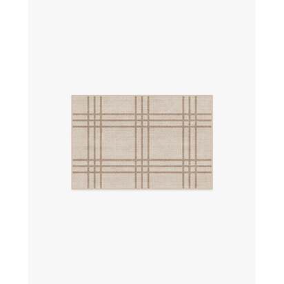 Pierre Neutral Flatwoven Rug - 60 x 90 cm - Rug + Cushioned Pad System