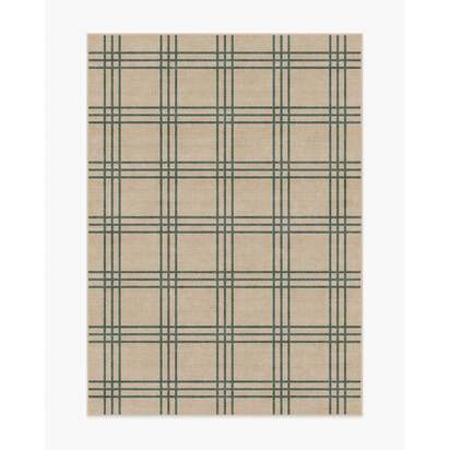 Pierre Olive & Natural Flatwoven Rug - 150 x 215 cm - Rug + Pad System