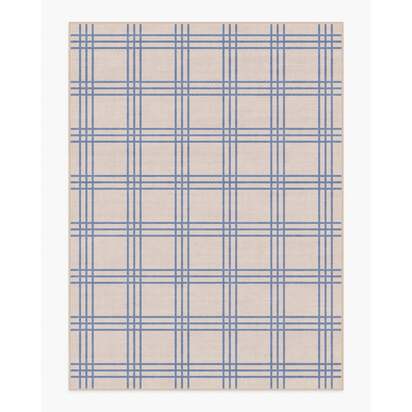 Pierre Slate Blue & Neutral Flatwoven Rug - 275 x 365 cm - Rug + Pad System