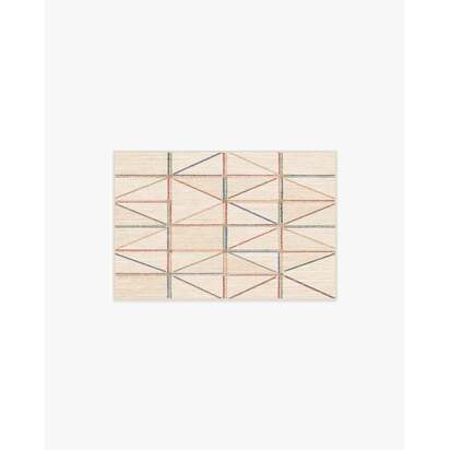 Ulysses Multicolour Flatwoven Rug - 60 x 90 cm - Rug + Pad System