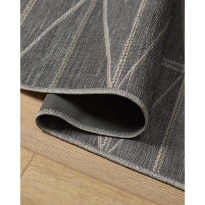 Ulysses Grey Flatwoven Rug - 275 x 365 cm - Rug + Cushioned Pad System