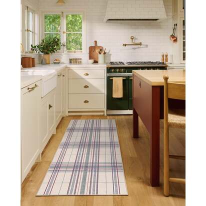Beckett Blue & Red Rug - 275 x 365 cm - All-In-One Rug