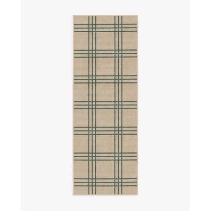 Pierre Olive & Natural Rug - 75 x 215 cm - All-In-One Rug