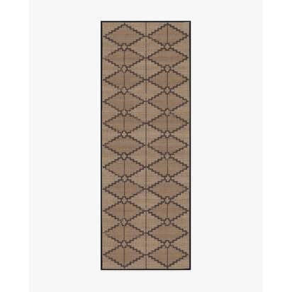 Talullah Charcoal Re-Jute Rug - 75 x 215 cm - Rug + Cushioned Pad System