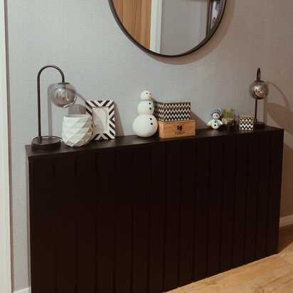 Willow Large Radiator Cover - Black Oak