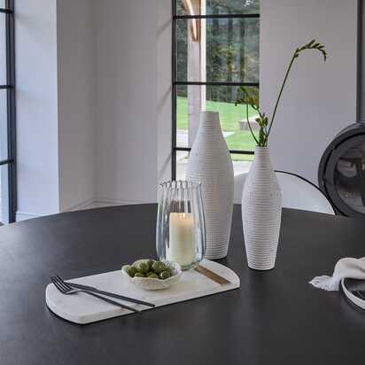 Ripley Ceramic Vase -  Concrete Effect - 33cm