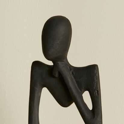 Embley 29cm Metal Figurine Ornament - Black
