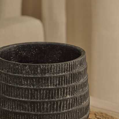 Abala Rustic Grey Cement Plant Pot