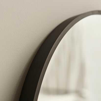 Ingham 170x50cm Full Length Arch Mirror - Black