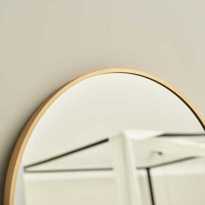 Ingham 170x50cm Full Length Arch Mirror  - Gold