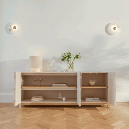 Morgan 3 Door Sideboard - Taupe