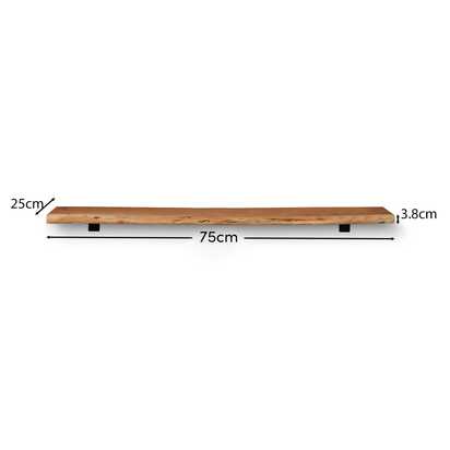 Bosco 75cm Wall Shelf - Natural Acacia