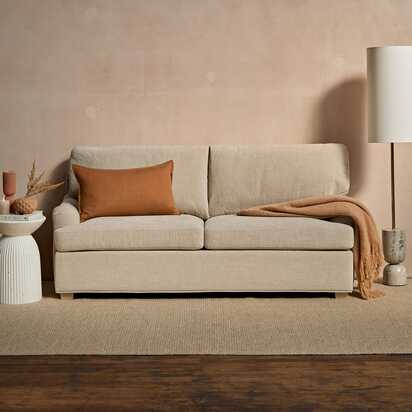 Brea Double Sofa Bed - Mink Taupe