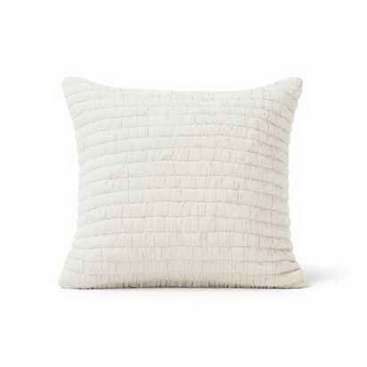 Malton 45 x 45cm Cotton Cushion Cover - White