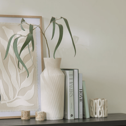 Bayswater 35cm Ceramic Vase - Beige