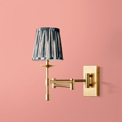 Three fold wall fitting in antique brass