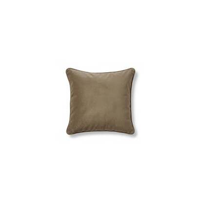 Alford 45x45cm Velvet Piped Edge Scatter Cushion Cover - Driftwood