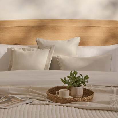 Ludney 50x50cm Cushion Cover - Ivory