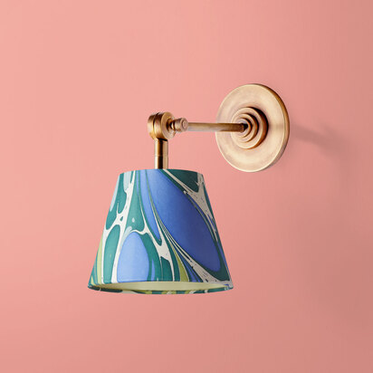 Elbow rechargeable wall fitting in antique brass