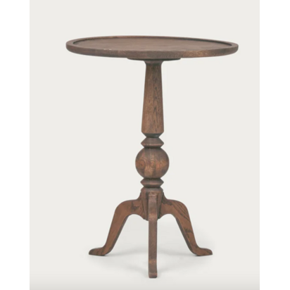Thornbury Round Oak Side Table, Darkened Oak