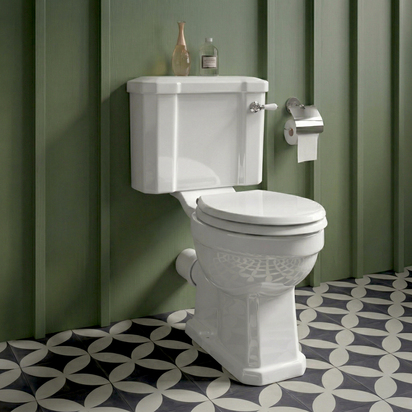 Butler & Rose Catherine Traditional Close Coupled Toilet (Excluding Seat)