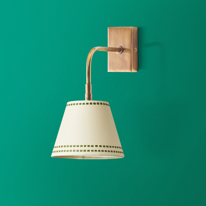 Matchbox rechargeable wall fitting in antique brass