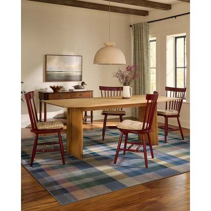 Linnea Slate Blue Multicolour Rug - 60 x 90 cm - All-In-One Rug