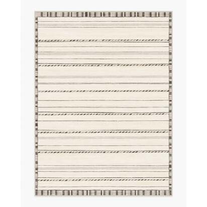 Hemma Cream & Charcoal Rug - 275 x 365 cm - All-In-One Rug