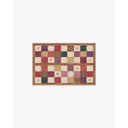 Stonefruit Red Flatwoven Rug - 60 x 90 cm - Rug + Pad System