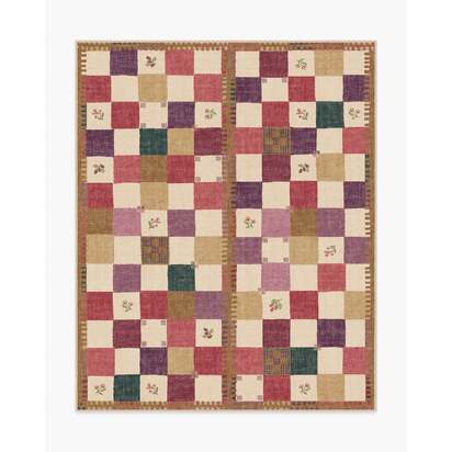 Stonefruit Red Flatwoven Rug - 245 x 305 cm - Rug + Pad System