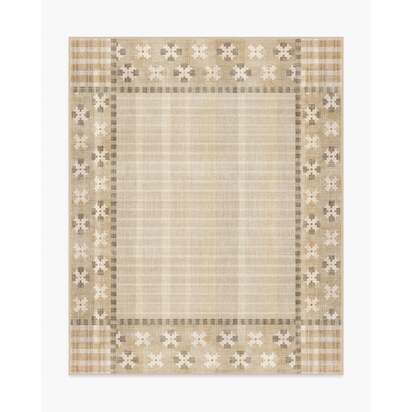 Rowley Neutral Flatwoven Rug - 245 x 305 cm - Rug + Cushioned Pad System