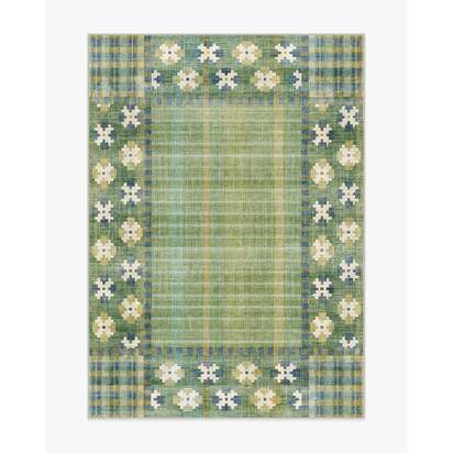 Rowley Green Flatwoven Rug - 150 x 215 cm - Rug + Pad System