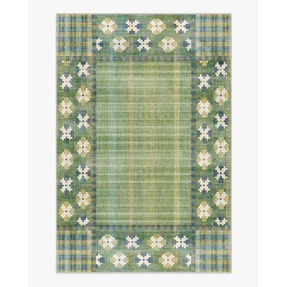 Rowley Green Flatwoven Rug - 200 x 290 cm - Rug + Pad System