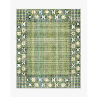 Rowley Green Flatwoven Rug - 245 x 305 cm - Rug + Pad System